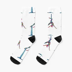 Aerialist - Aerial Silk Socks bright garter new year set Men's Socks Women's