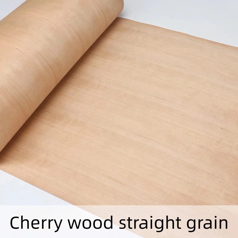 58 x 250cmT0.25mm Veneer Wood Sheet Wood veneer Natural Cherry Wood Furniture Front Guitar Speaker Decorative Wall Art