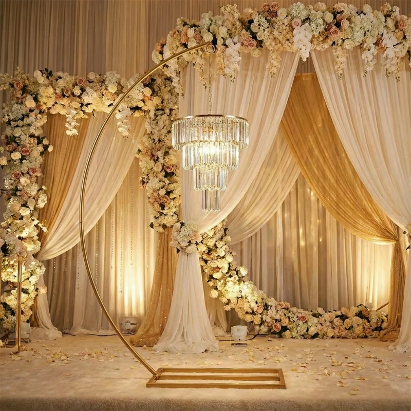 

4pcs Acrylic Pendant Party Centerpieces Iron Arch Ferris Wheel Decoration Wedding Hall Walkway Guide Ceiling Backdrop Decor