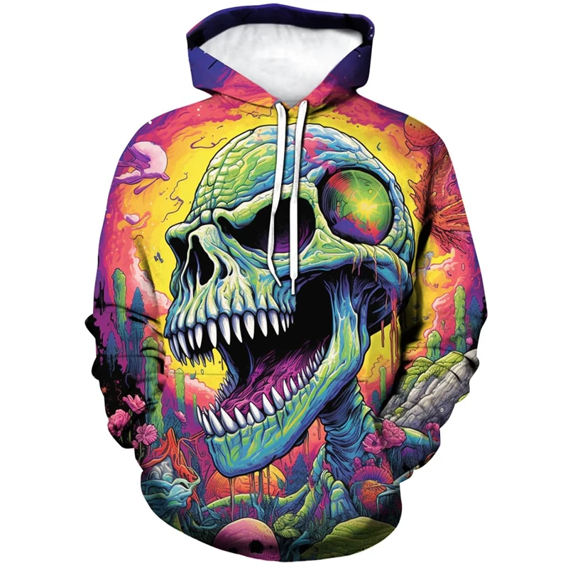 Psychedelic Mushrooms Astronaut 3D Printed Hoodies Punk Mashrooms Graphic Sweatshirts For Women Mens Clothing Pullovers Tops