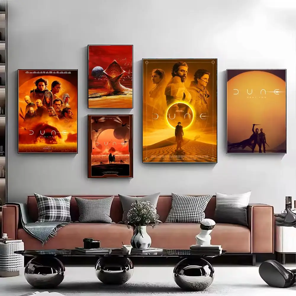 Famous Movie D-Dune Poster Stylish Wall Art Print for Living Room Bedroom Study Office Café Home Decor Modern Gift