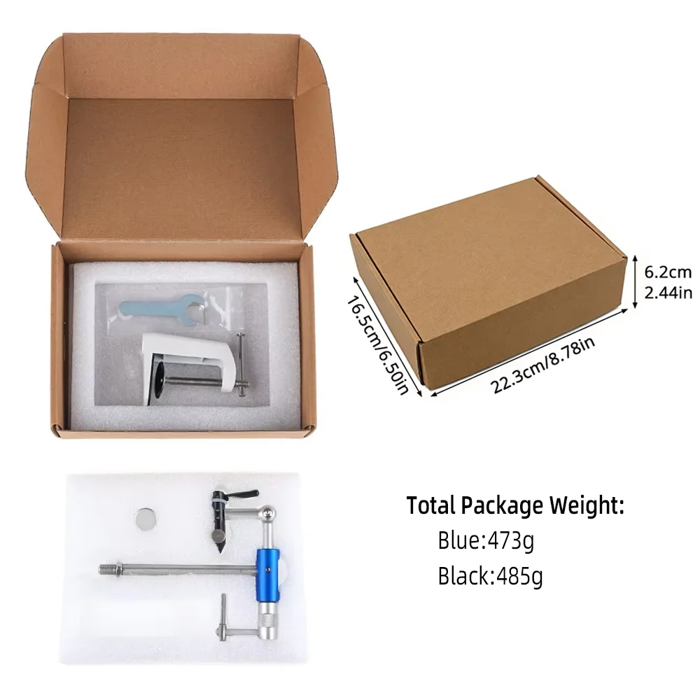 360° Rotation Fly Tying Vise 3.5mm Width Jaws Adjustable C-Clamp Desk Clip Type Jigs Tool Streamer Nymphs Dry/Wet Fly Tying Tool - view 6