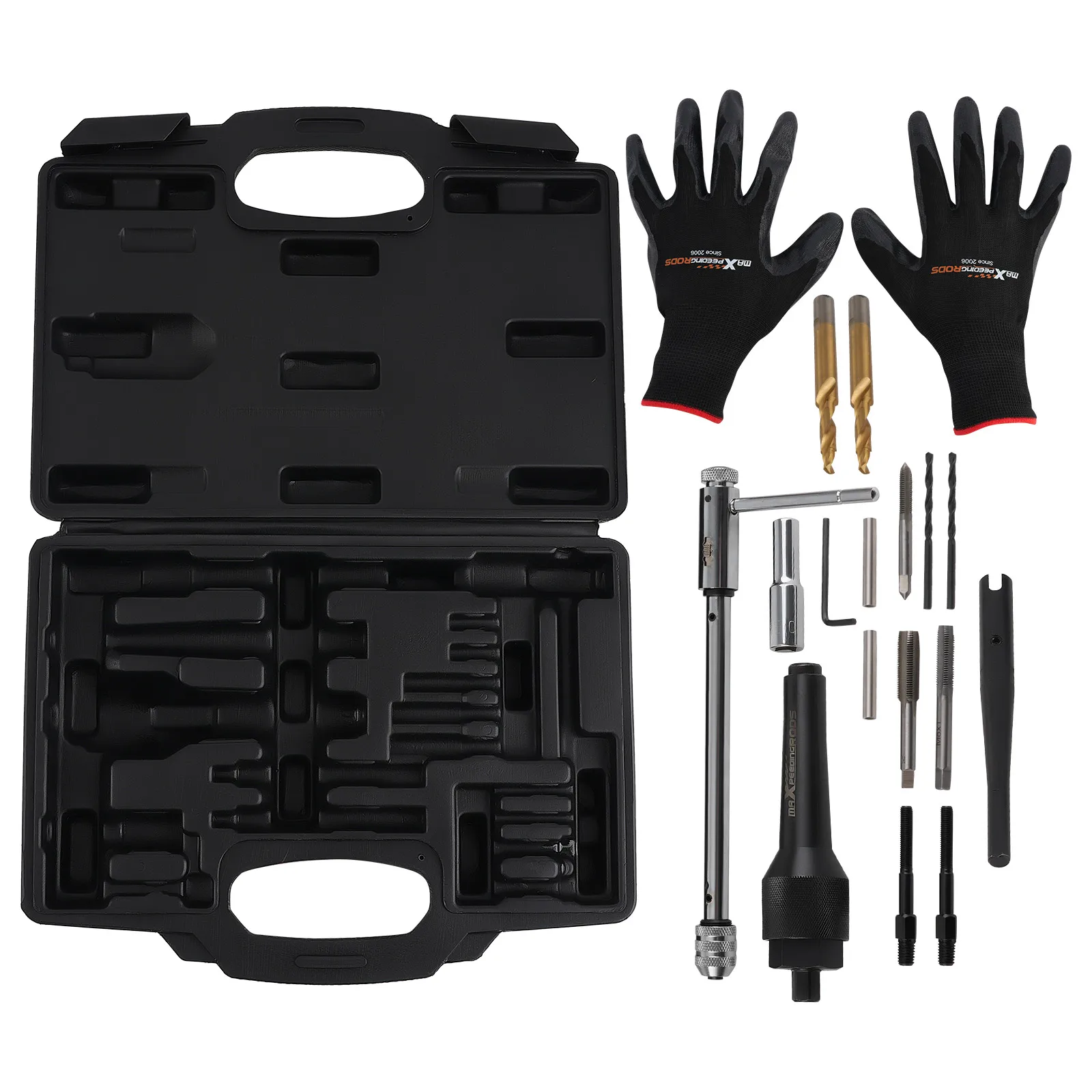 Kit d'outils d'extraction de bougies de préchauffage, extracteur, outil de démontage, boîtier extérieur, forets pilotes