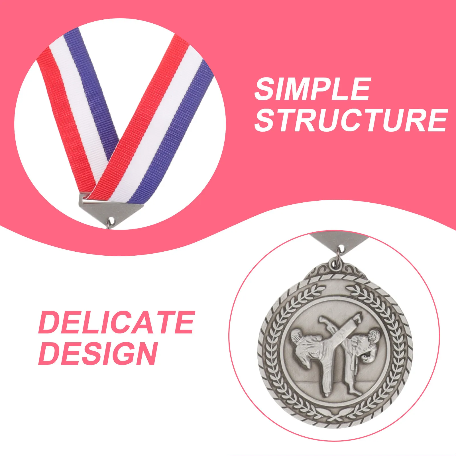 

Наградные медали: золотые, серебряные, бронзовые для гимнастики, баскетбола, для индивидуальных наград и соревнований