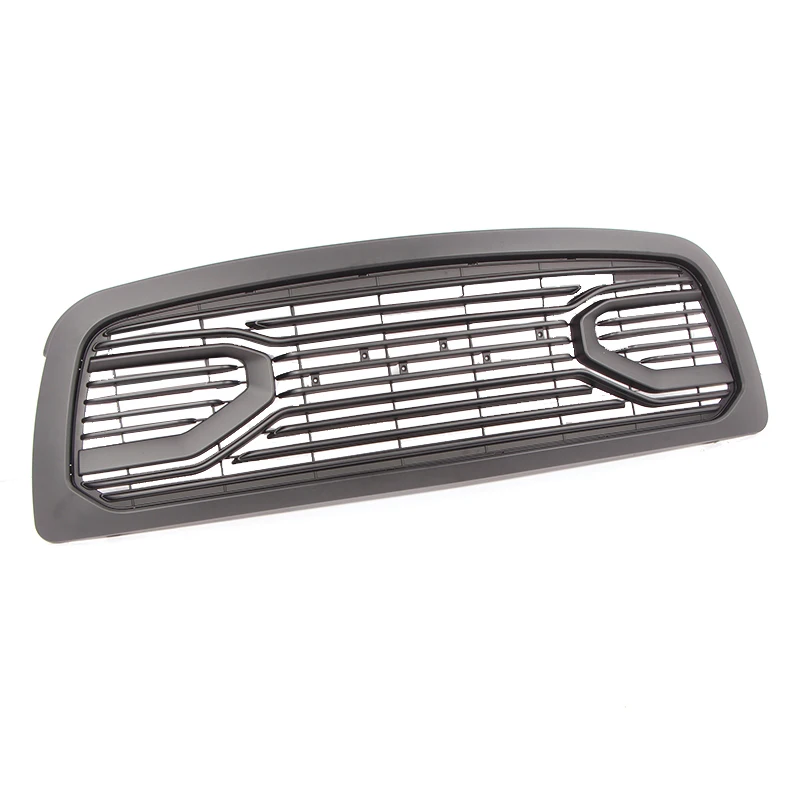 Big Horn Chrome Black Packaged Grille+Replacement Shell Fit For 2009-2012 Dodge Ram 1500