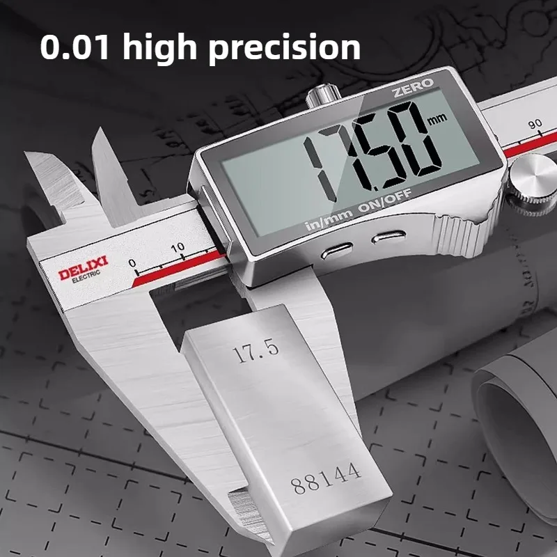 300MM Vernier Caliper Professional Industrial Measuring Tool Waterproof Portable Digital Vernier Caliper Electronic Gauging Tool