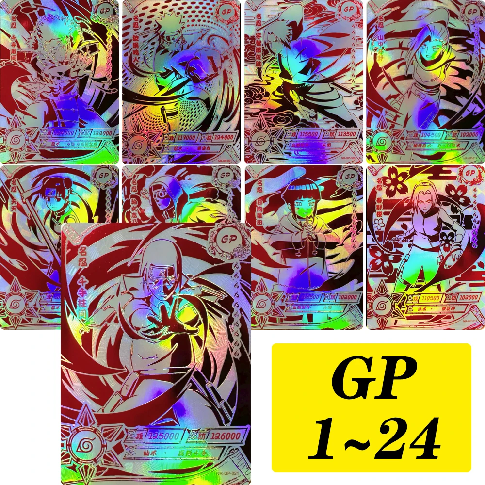 KAYOU NARUTO GP CARD 1~24 series Anime characters Konan Senju Tobirama Collection card Christmas birthday gift Game toys