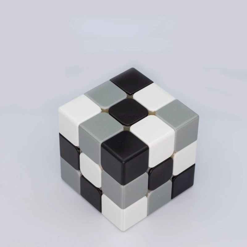 3x3x3 3-Color Sudoku Magic Cubes Brainy Classic Color Magic Cubes Stickerless  Cubo Mágico Profissional Black White Grey