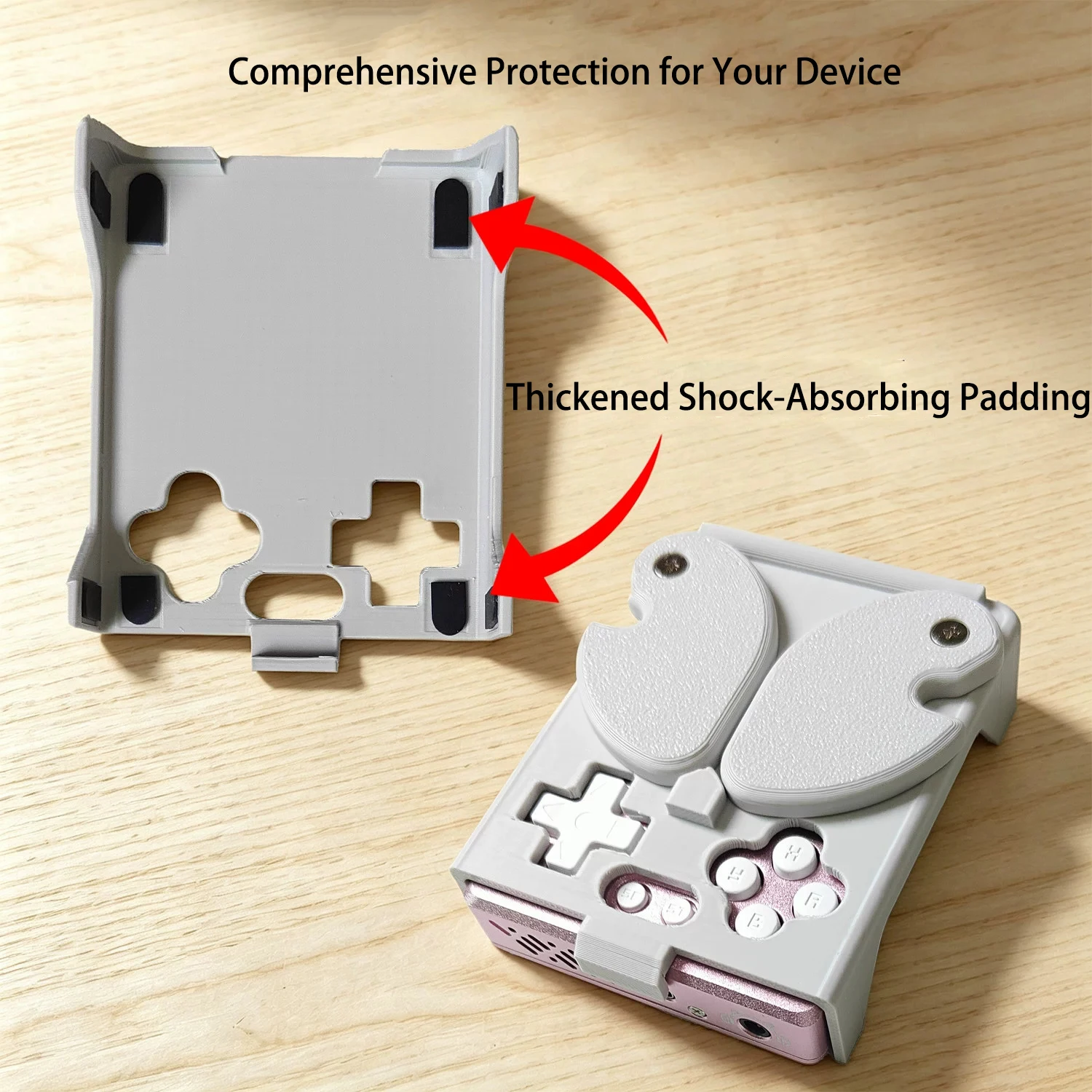 For GKD Pixel2 3D Printed Ergonomic Retractable Hidden Grip Full Access Comfortable Fighting Game Handheld Controller Grip
