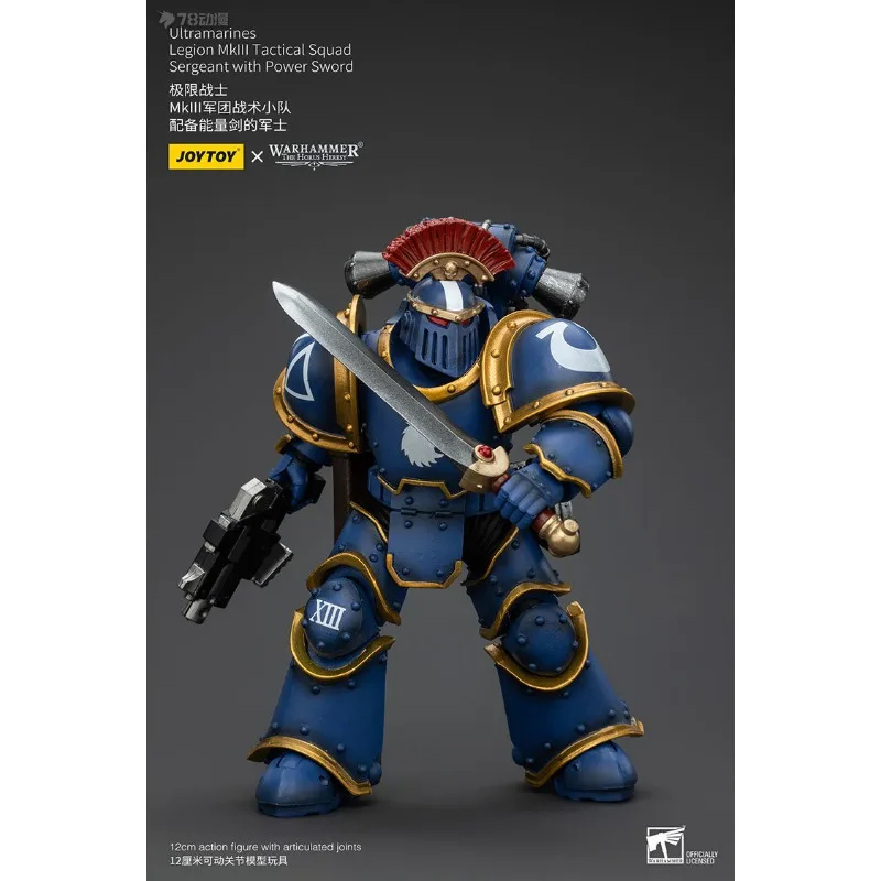 JOYTOY 本物の JOYTOY X ウォーハンマー 40K シリーズ U チーム HH エクストリームウォリアー MK3 レギオン分隊 1/18 アクションフィギュアギフトグッズ