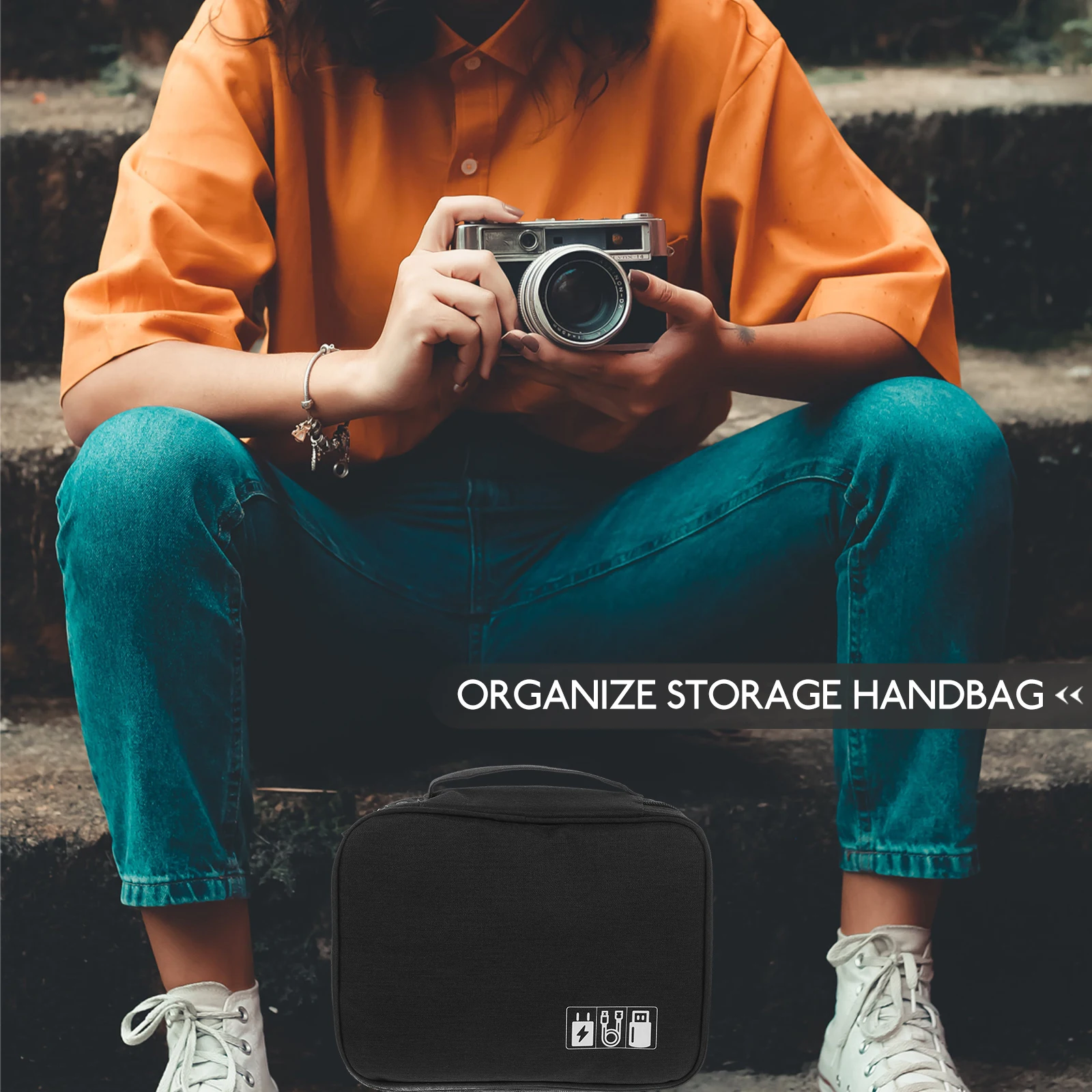 

Digital Storage Bag Holders Accessories Travel Electronics Organiser Carrying Case Backpack