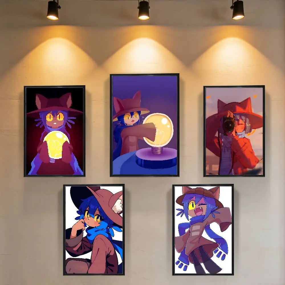 

cute Niko game OneShot Poster HD Art Sticky Wall Waterproof Home Living Room Bedroom Bar Aesthetic Decoration
