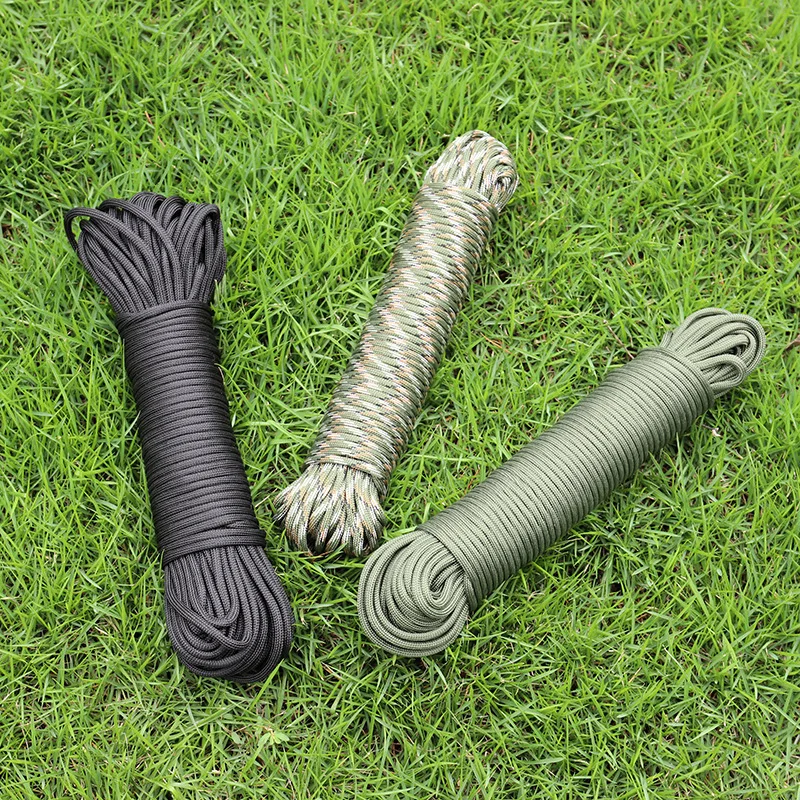31 Meters Multifunction 10 Core 4mm Fire Wax Rope Umbrella Rope Outdoor Rescue Binding Tent Mountaineering Rope Without Joints