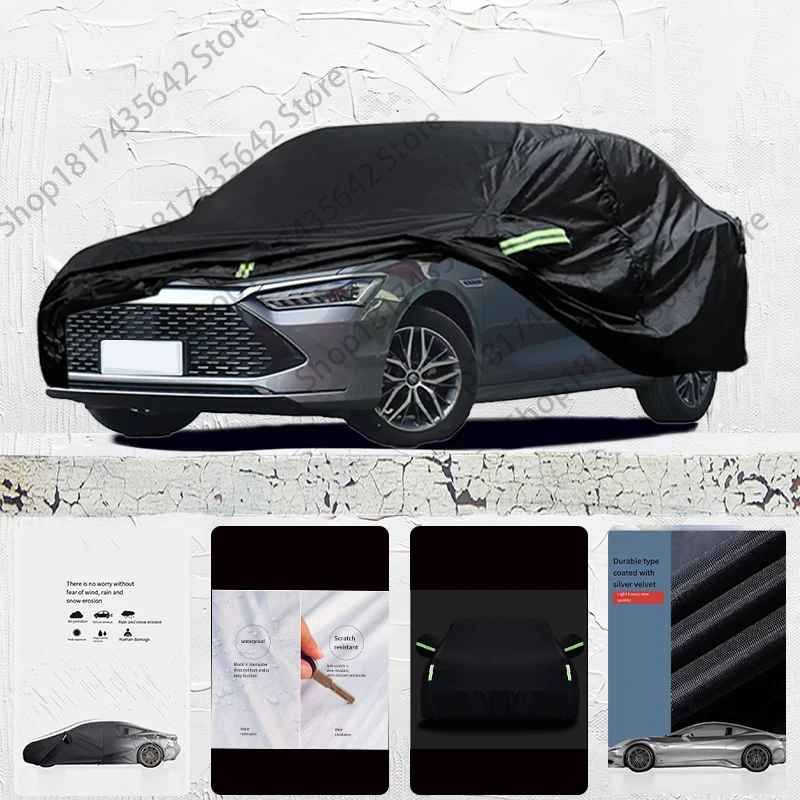 

For BYD Qing plus Auto Anti snow Anti dust Anti uv Anti Frost Anti peeling paint And Anti Rainwater car cover Car cover black