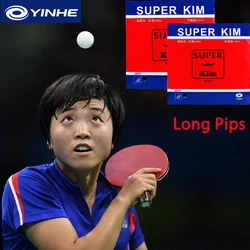 YINHE Super KIM Long Pips Chopping Table Tennis Rubber Sheet 1.1mm Sponge Kim Song I OX Special Ping Pong Rubber  ITTF Approved