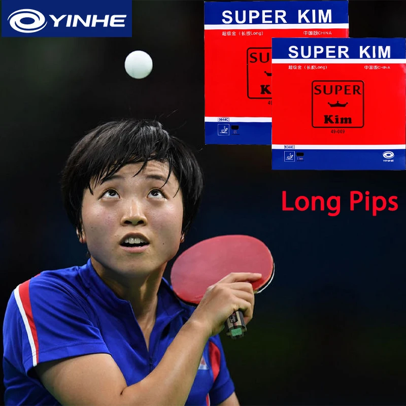 YINHE Super KIM Long Pimple Table Tennis Rubber Sheet 1.1mm Sponge Kim Song I OX Special Ping Pong Rubber 김송이  ITTF Approved