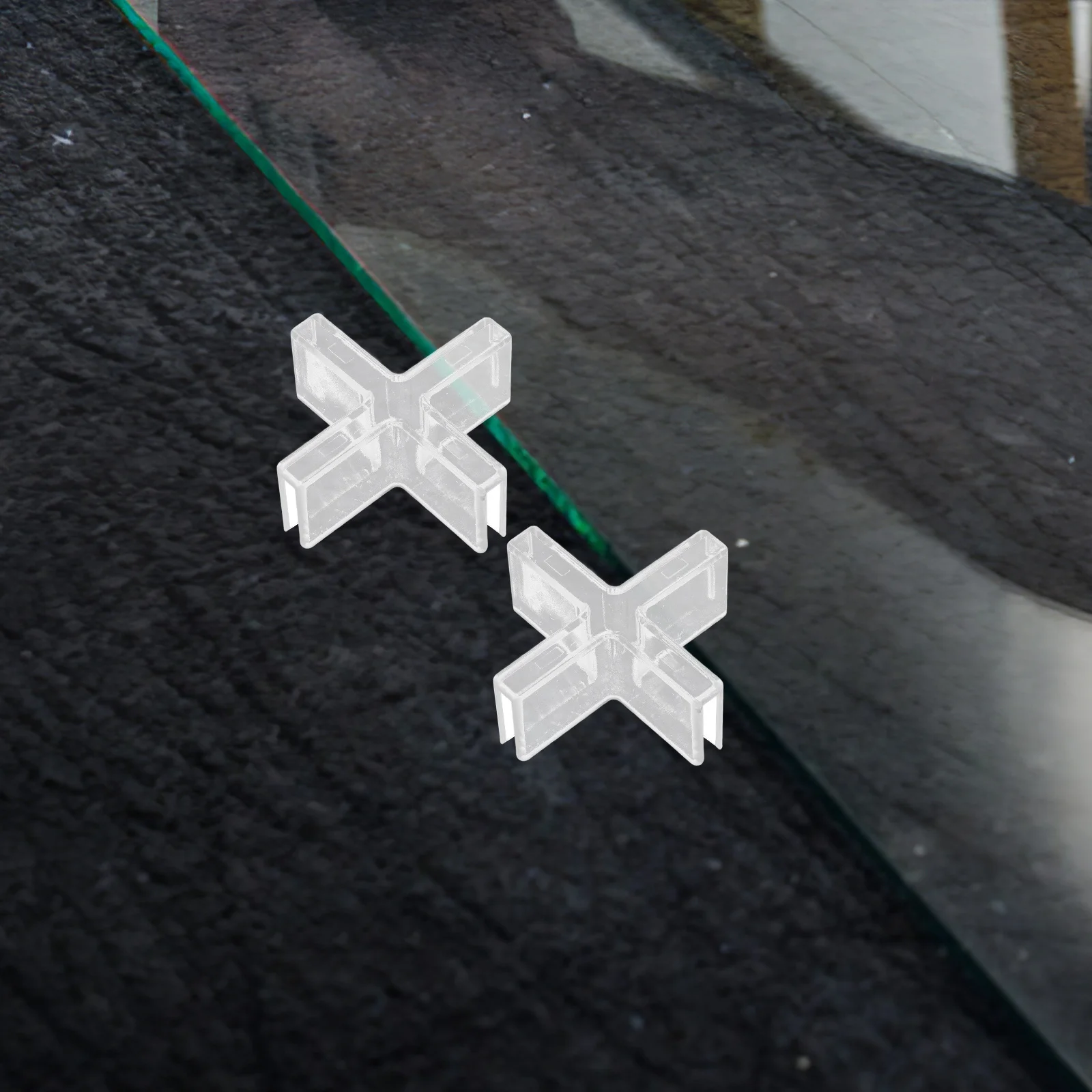 

10pcs Glass Fixation Clips Transparent Plastic Joining Clamps For Fish Tank Cabinet Display Shelf Corner Mounting Holder