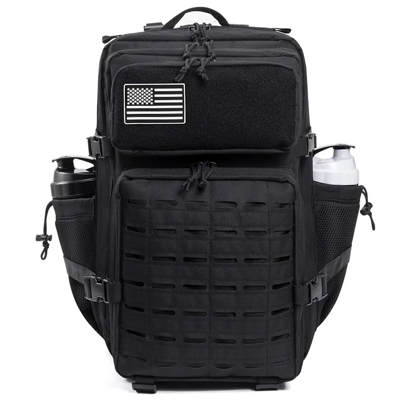 45L Tactische Rugzak Survival Tas Jacht MOLLE Rugzak GYM Voor Mannen EDC Outdoor Wandelen Rugzak Heks Fles Houder