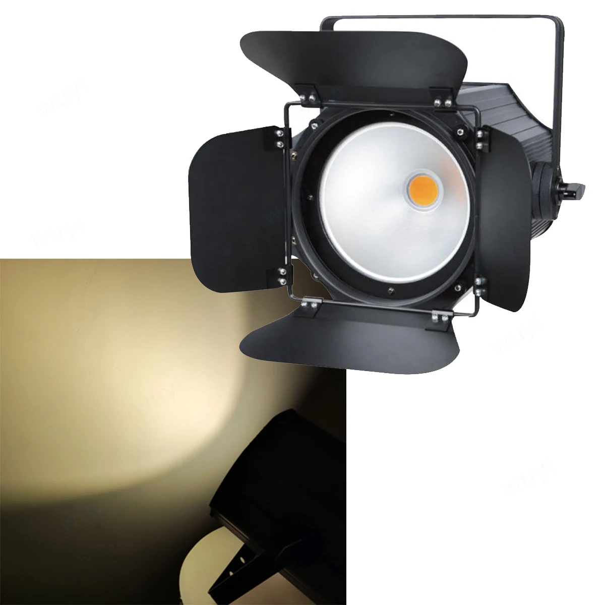 LED 200W COB Blinder Par Light with Fold Metal Cover Cool Warm White 2 in 1 DMX Studio Audience Focus Light