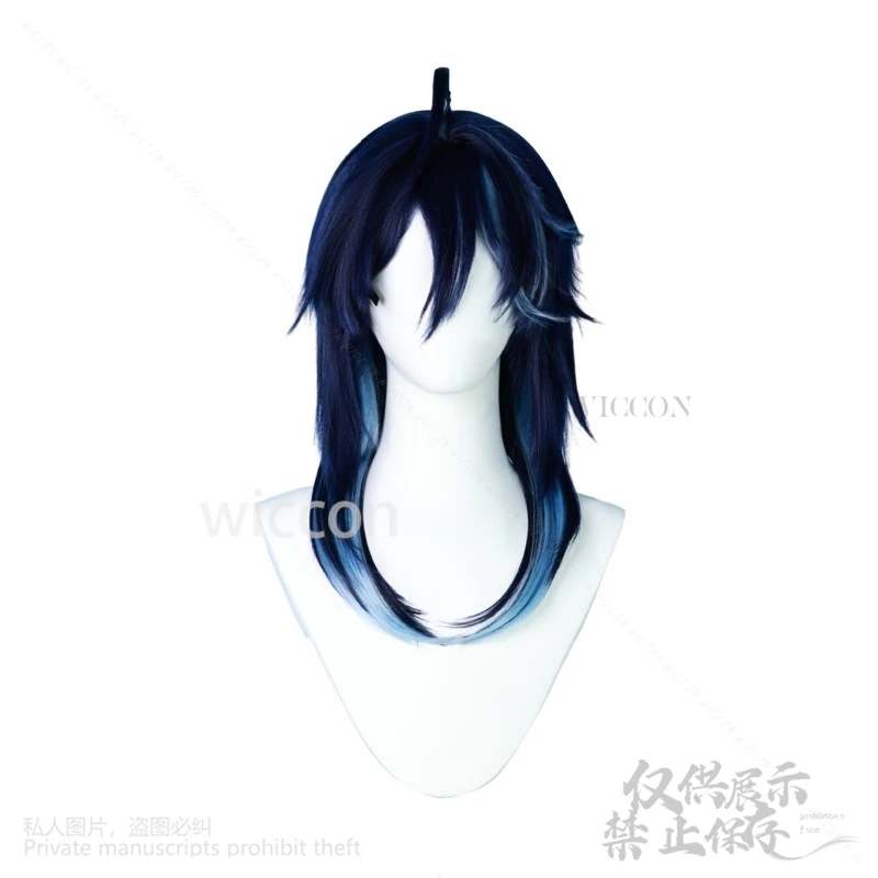 Ororon Anime Genshin Impact Cosplay New Costume Men Carnival Uniform Pant Blue Wig Halloween Christma Party Cos Prop Customized