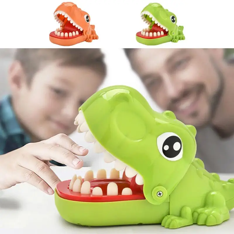 

Big Mouth Dinosaur Dentist Bite Finger Toys Dinosaur Pull Teeth Toys Hand Bitting Crocodile With Sound For Kids toys and games