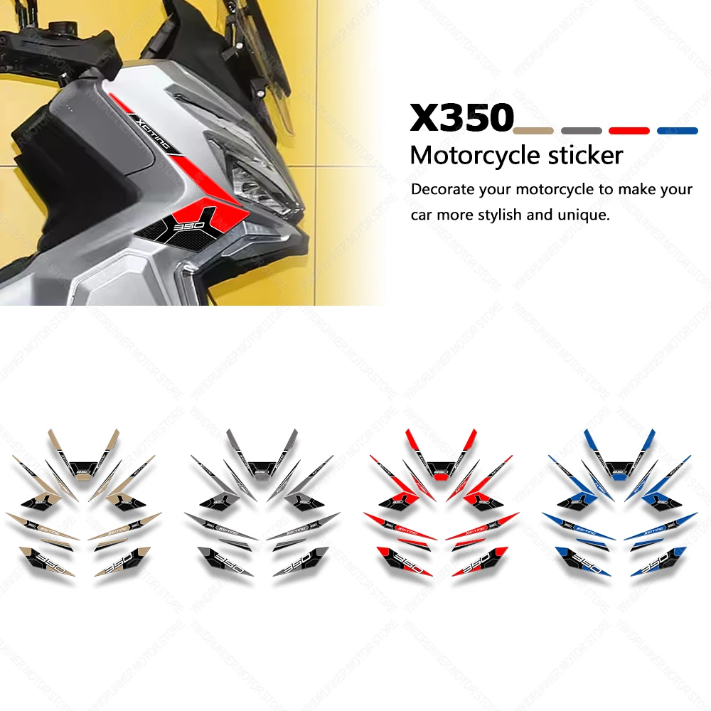 

For KYMCO X350 X350 3D Epoxy Resin Protective Sticker Motorcycle Tank Pad Stickers Kit Protection Waterproof Protective Sticker