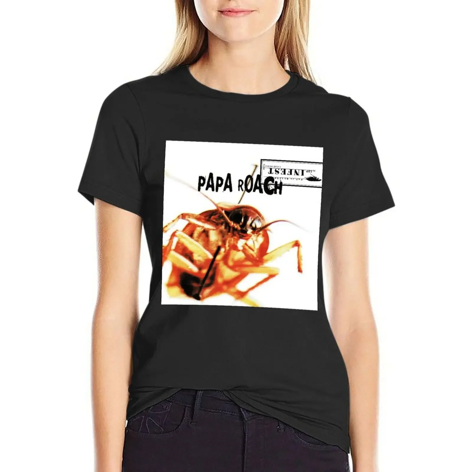 Big Insect PapaRoach T-Shirt funny graphics Women tops