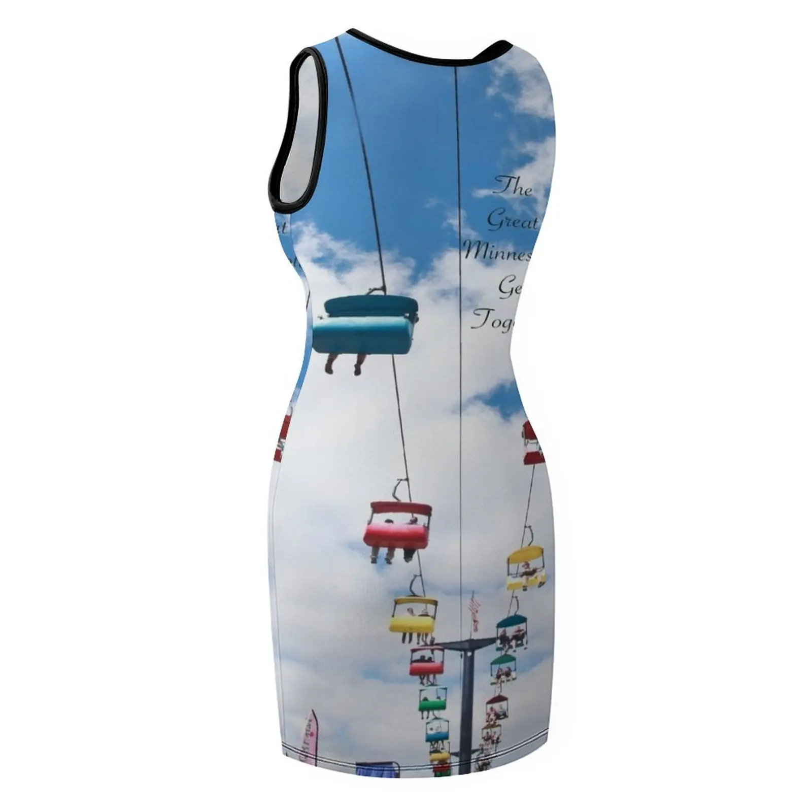 The Great Minnesota Get Together – The Minnesota State Fair Ärmelloses Sommerkleid, elegantes Gasthochzeitskleid, Kleidung für Damen