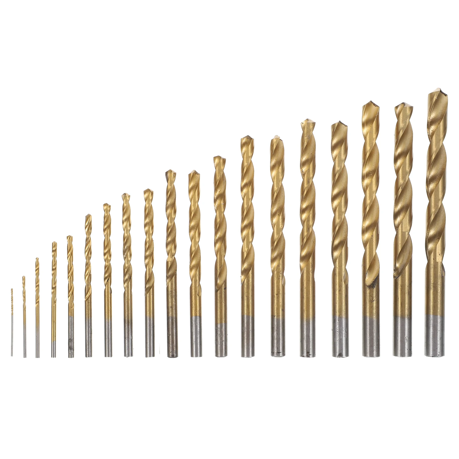 

19Pcs High-Speed Steel Drill Bits Kit Durable Twisted Design Plastic DIY Drill Bit Set