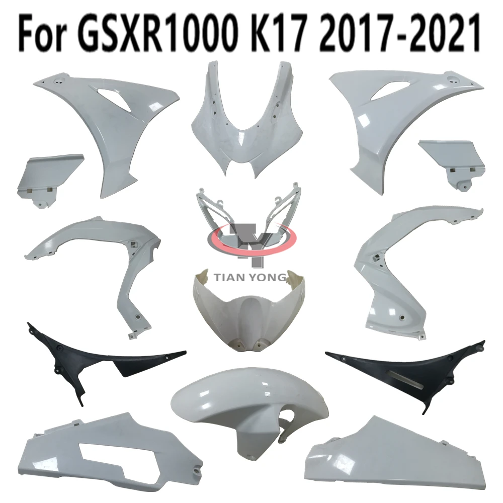 Unpainted Fairing Accessories Injection Bodywork Components For GSXR1000 GSXR 1000 K17 2017 2018 2019 2020 2021 Plastic parts