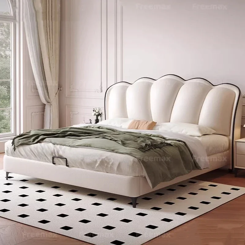 Cama de masaje para dormitorio, tamaño Queen/Doble, moderna, móvil, segura para niños, para hospital, cama matrimonial, mobiliario de hotel