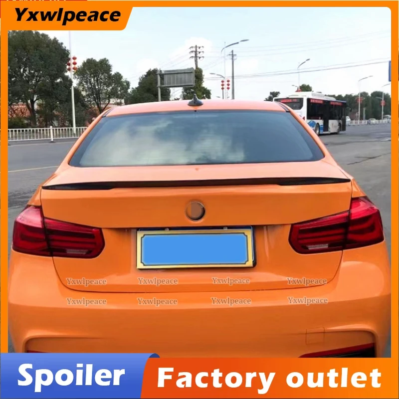 

For BMW 3 Series F30 2013 2014 2015 2016 2017 2018 ABS Plastic Primer Color P Style Rear Trunk Lip Spoiler Car Accessories