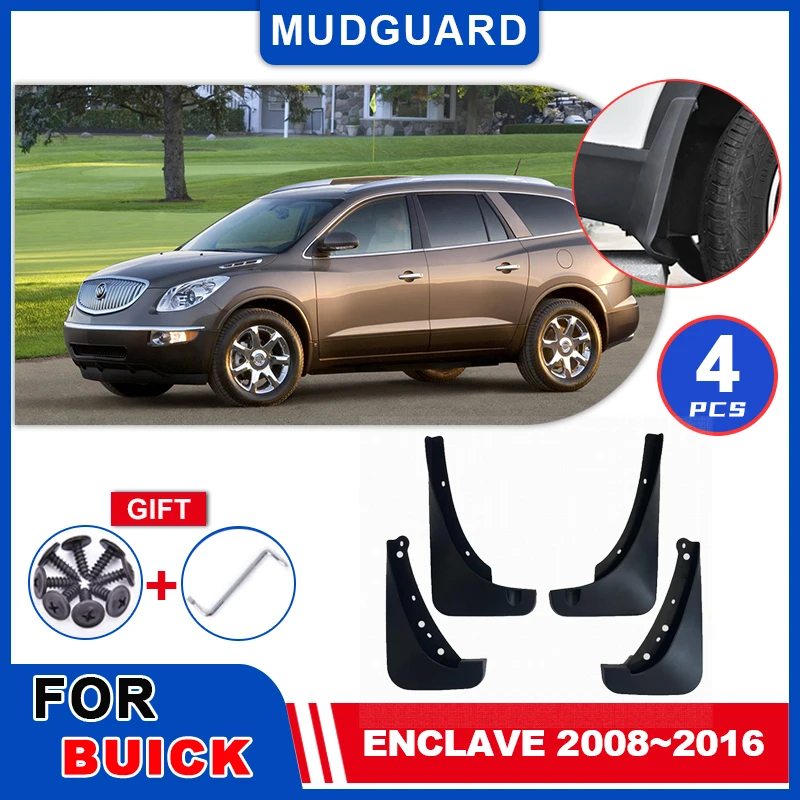 

Mudflaps Fender For Buick Enclave 2008~2016 2009 2000 Mudguards Mud Flap Styline Splash Mud Guards Cover Car Wheel Accessories