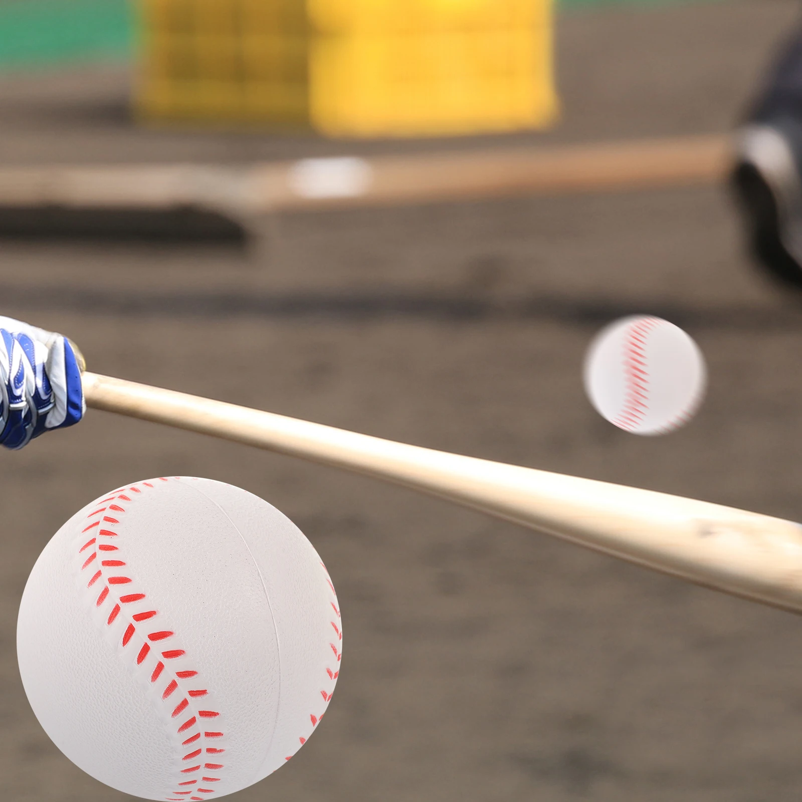

12 Pcs Practice Baseballs Beginner White 90mm Soft PU Reduce Injury Improve Performance Optimize Pitching Students Team Sports