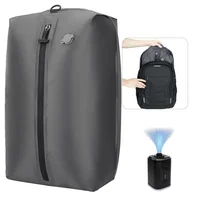 Bolsa de vacío de viaje de 17L, bolsa de almacenamiento reutilizable, bolsa de compresión plegable para exteriores con bomba de aire para maletas, mochila, equipaje