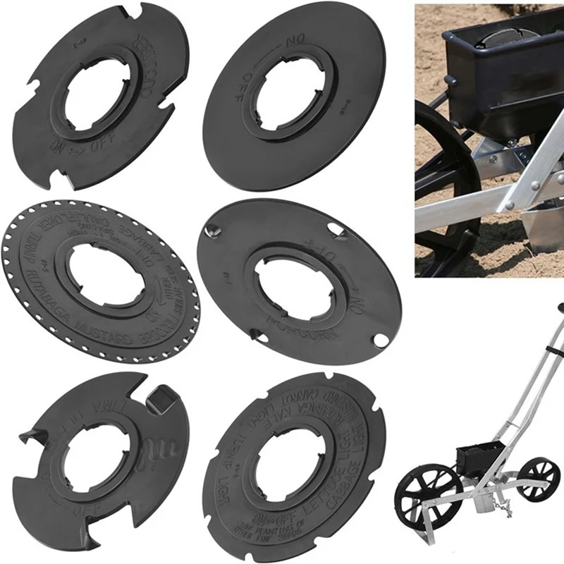 60010 Optionele Zaadplaat Set Voor E-Arthway 1001-B Tuinzaadmachine, Past op Lichte Wortel, Popcorn Lege Zaadplaat