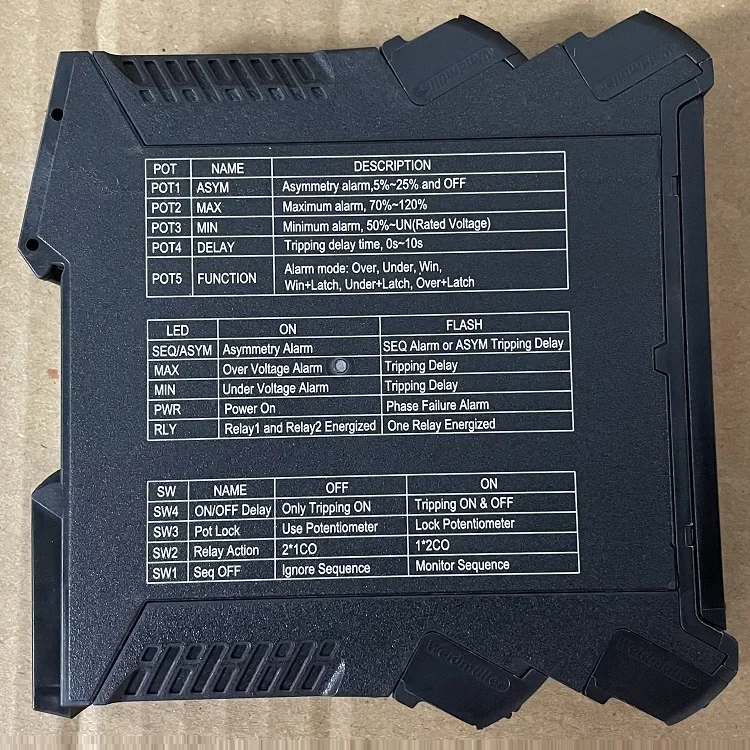 Weidmuller interface GmbH Limit setpoint value monitoring VMR-3PH-A DIN rail 3 phase voltage monitor relay 2852050000 in stock