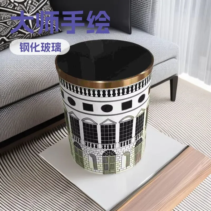 Tempered glass in the living room, hand-painted corners by personalized masters, light luxury sofa edges