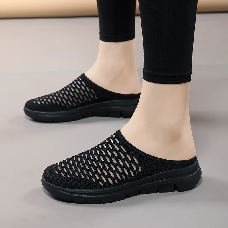 YISHEN Slippers Women Lace Mesh Sandals Women\'s Shoes Zapatillas De Mujer Lightweight Wedges Slippers Slides Ladies Footwear