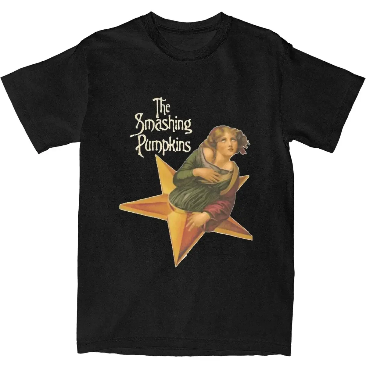 The Smashing Pumpkins Album T-Shirt Men Mellon Collie and the Infinite Sadness Cotton T-Shirts Summer O-Neck Tee Shirt Clothes