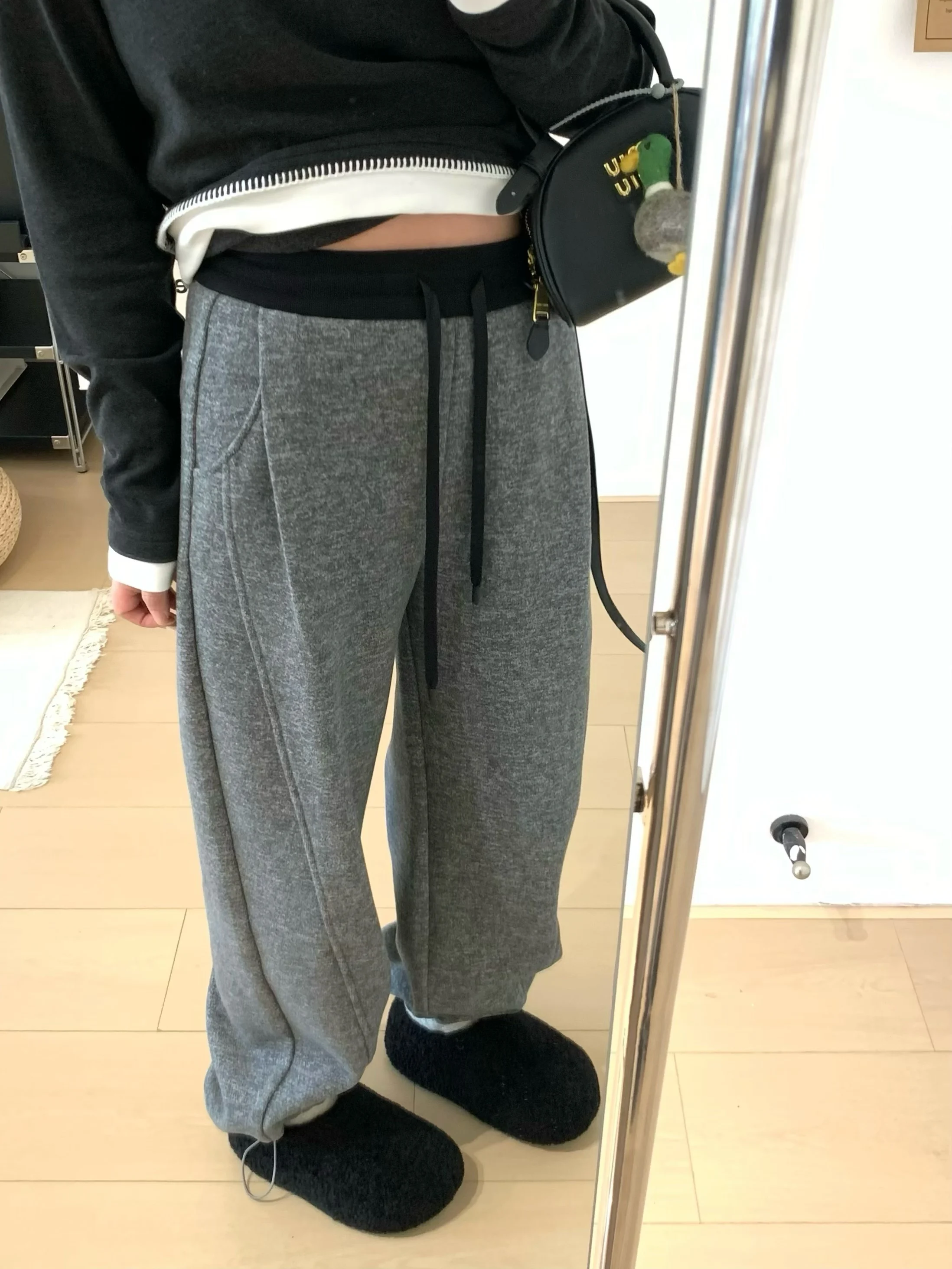 

Женские зимние брюки XFYSLE с флисовой подкладкой, прямые, повседневные, с завязками, утягивающие, длинные, с текстурой снежинок