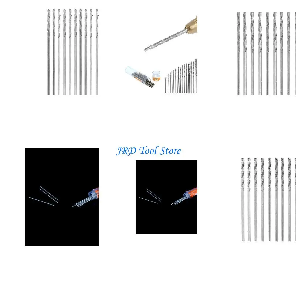 A2UD Multifunzione 10pcs Tiny Micro HSS 0,8 mm Spilla dritta Twist Bit perforazione