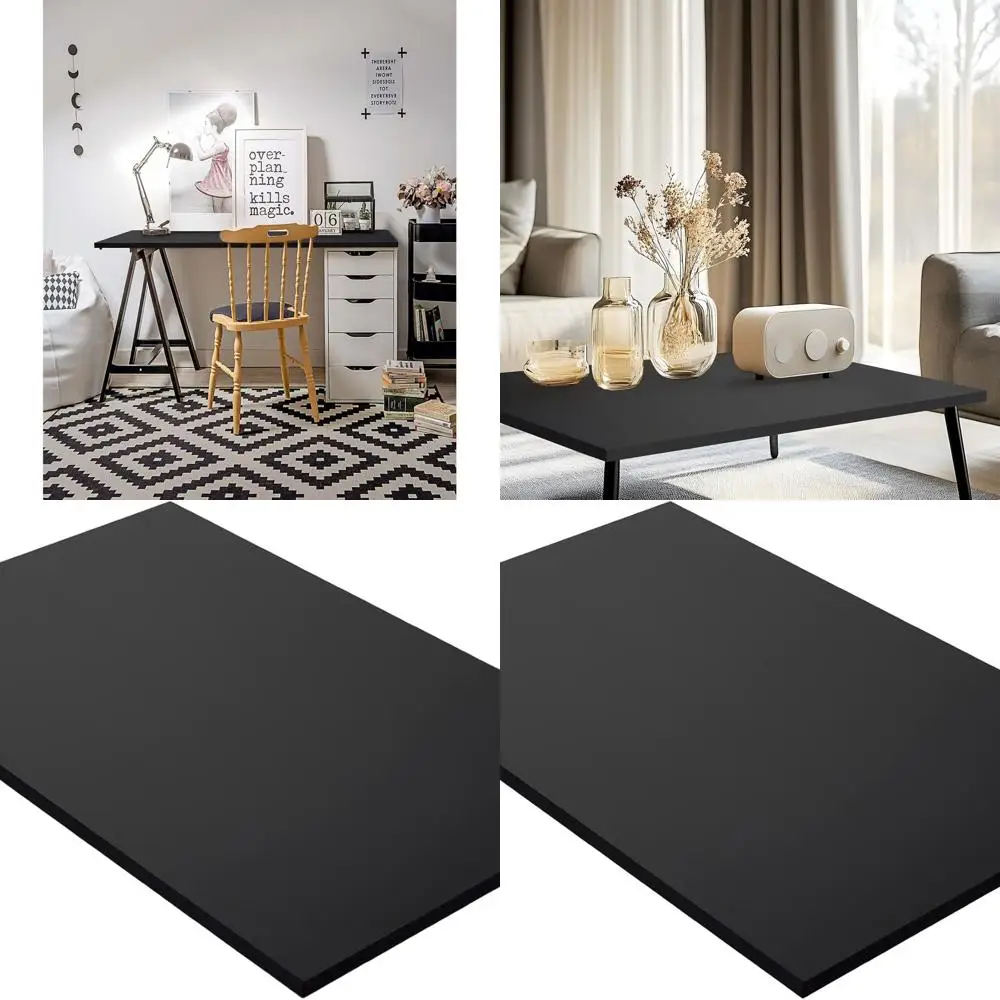 

36x20 Черный универсальный цельный меламиновый двусторонний рабочий стол для двойного или L-образного стола своими руками