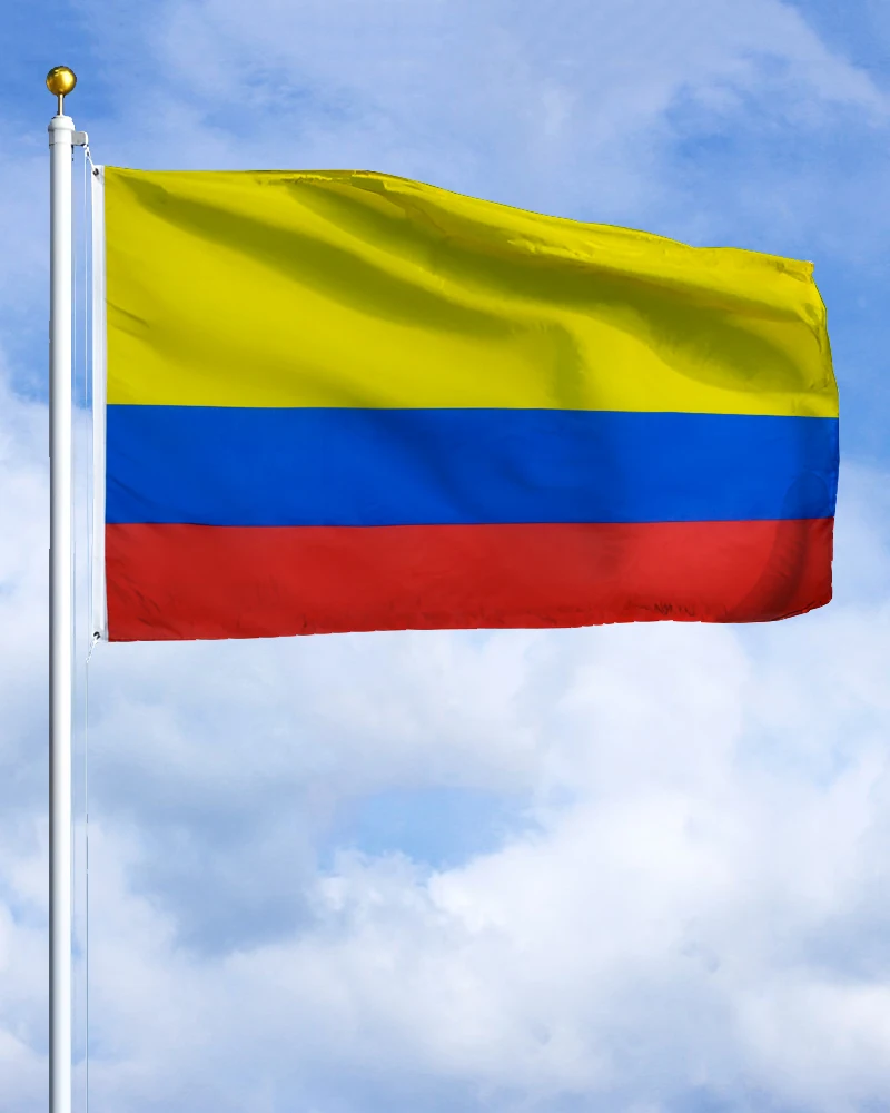 

60×90 90x150 120×180CM The Republic of Colombia Emblem Flag Polyester Printed Banner Tapestry For Decor