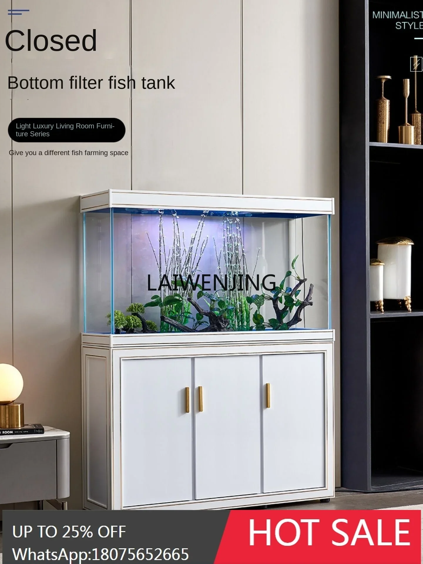 

bottom filter fish tank aquarium screen partition against the wall floor fish tank
