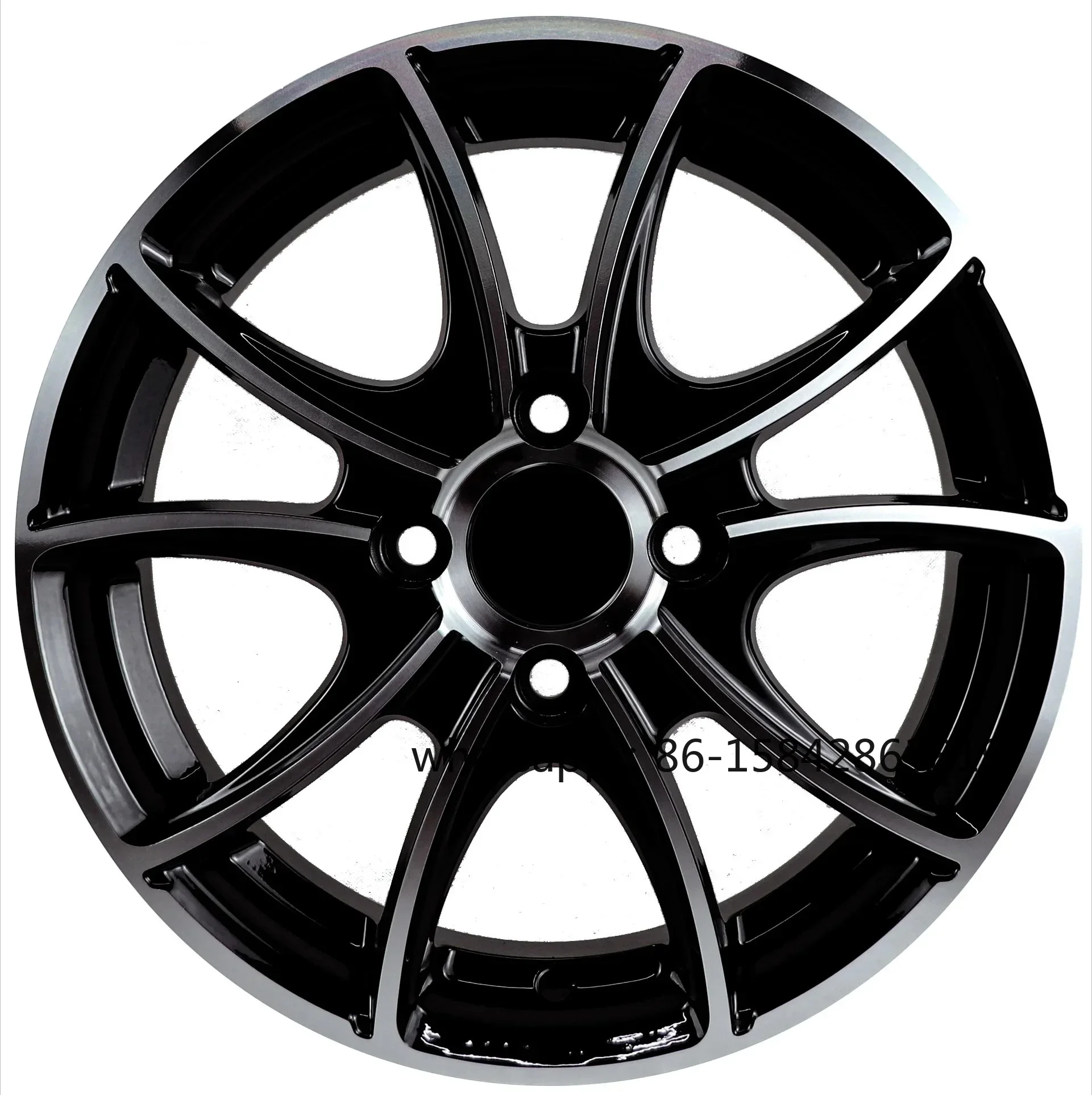 Rodas de liga leve de alumínio para carros, aro 14, 15 e 16 polegadas, com furação 4x100 e 5x1143.