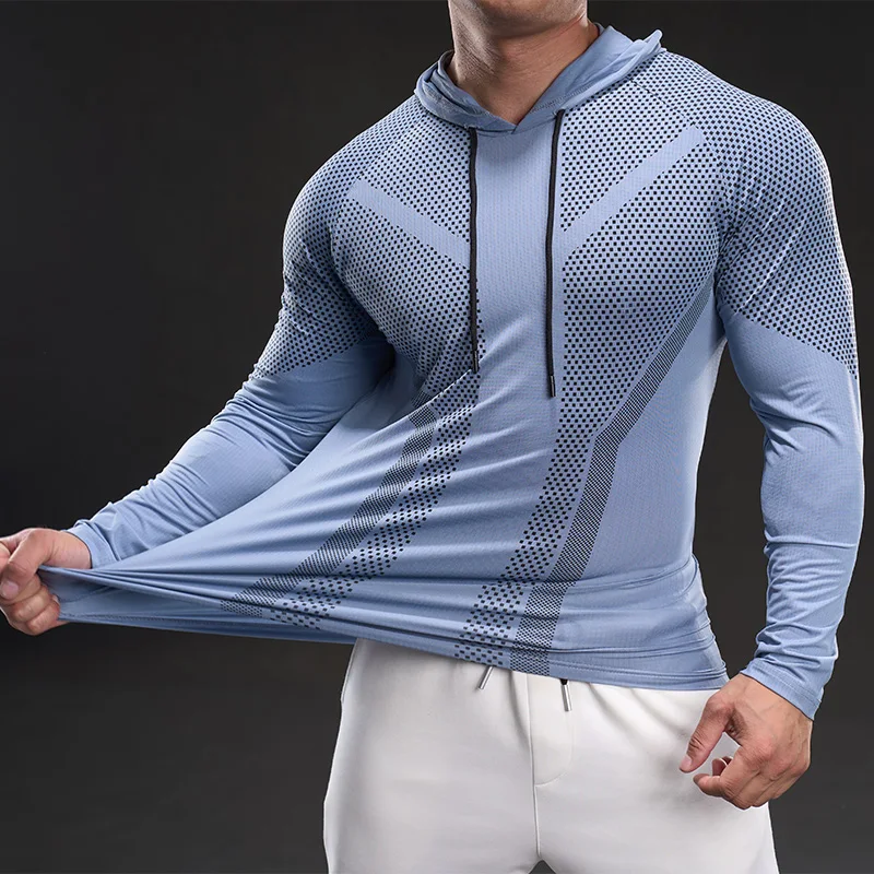 

Весенне-летняя спортивная одежда для велоспорта, высокоэластичная, дышащая, впитывающая пот, быстросохнущая, модная, облегающая, с капюшоном.