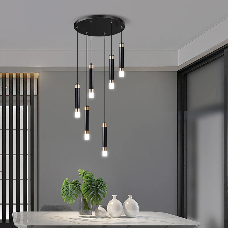 Imagem -05 - Nordic Pendant Lights For Home Decoration Stair Chandelier Sala de Estar Quarto e Sala de Jantar Iluminação Interna