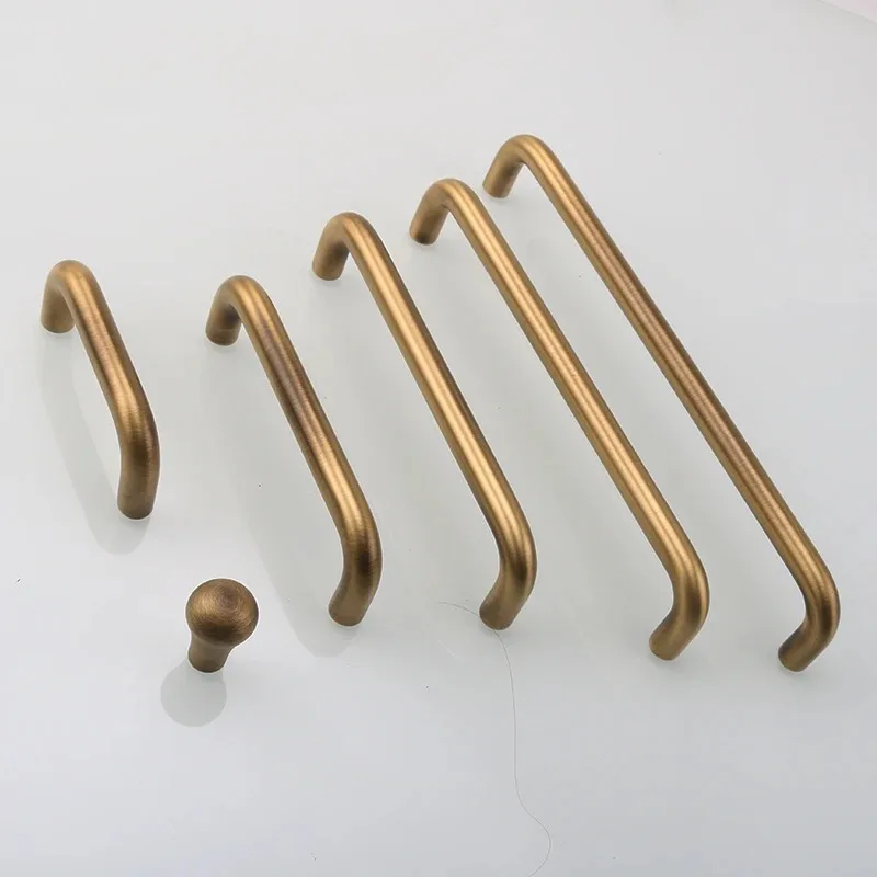 Kleiderschrank, Küchenschrank, Garderobe, Nachttisch, kleiner Schrank, Griff, dekorativer Knopf, Minimalismus, Bronze, Möbelgriffe – Detail 1