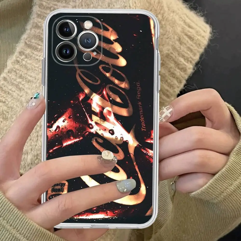 Logo Marke C-Coca C-Cola Für IPhone 17 16 15 14 13 12 11 Pro Max Plus Transparente Weiche TPU Handyhülle – Detail 13